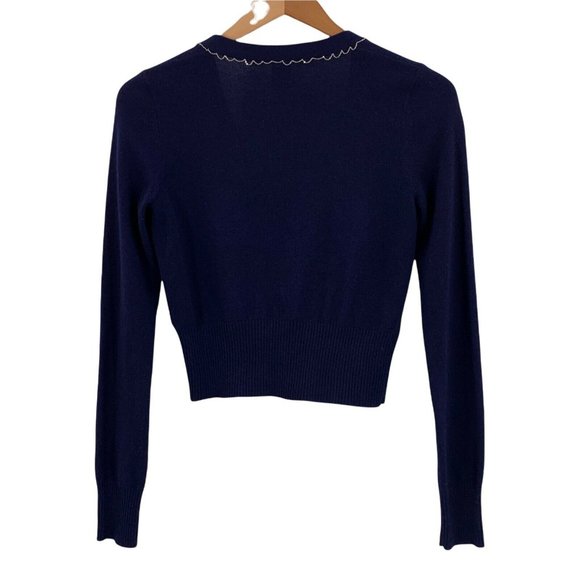 Diane Von Furstenberg Navy Blue Cardigan - Picture 4 of 4